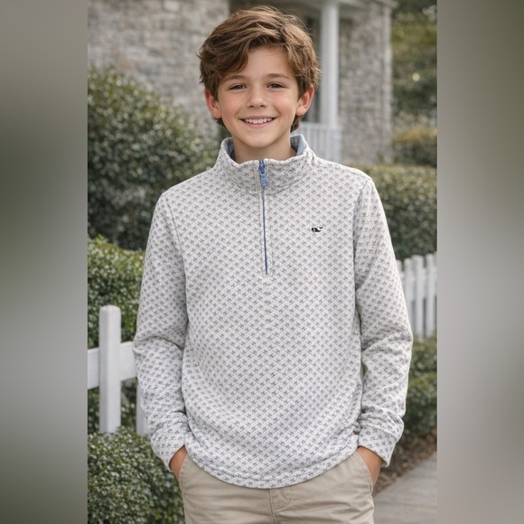 Vineyard Vines Other - Vineyard Vines Boys XL Quarter Zip Pullover Ski Print | Size XL / 18